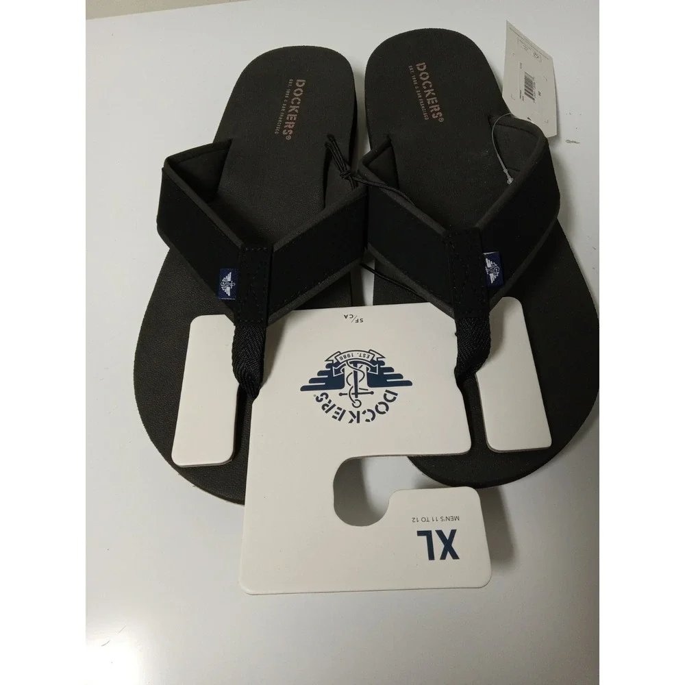 Dockers Flip Flops‎ Men XL Black Size 11/12
